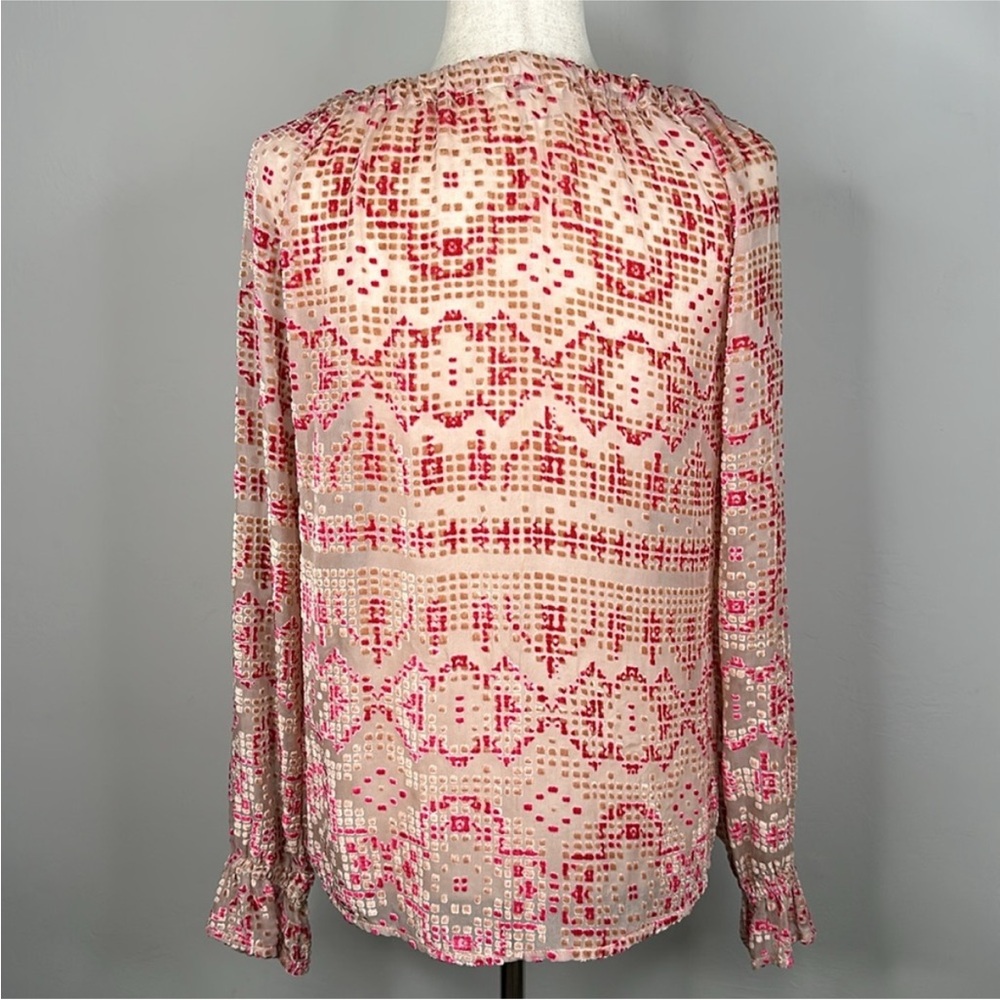 Sundance Silk Textured Burnout Top - Picture 2 of 5